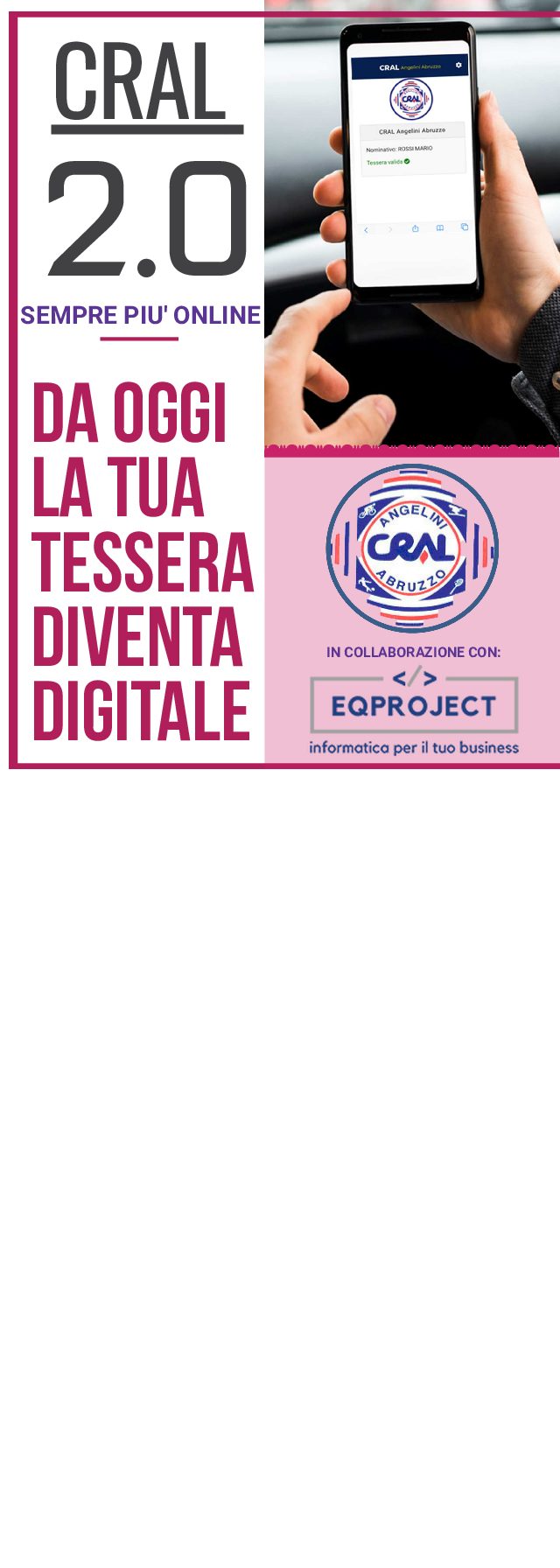 Tessera digitale CRAL 2.0
